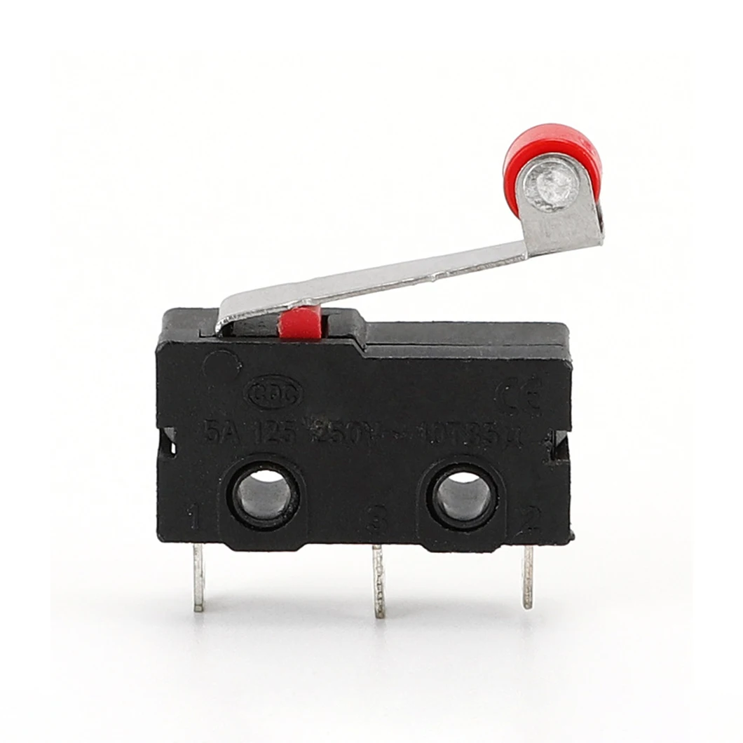 ABILKEEN KW12-3/A Mini Micro Switch 1NO1NC 3Pin Terminal Long Lever with Roller Household Electric Appliances Mini Micro Switch