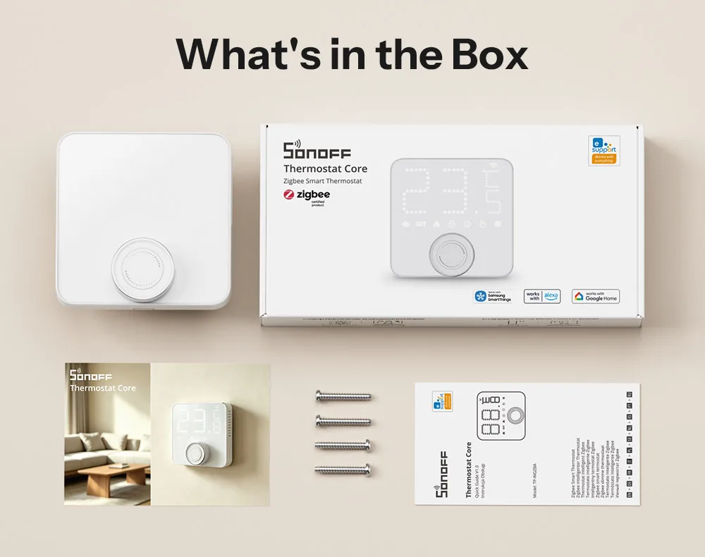 SONOFF Thermostat-Kern Zigbee Smart Thermostat TP-WGZBA, Doppelte Ausgänge, für Hydronik-Heizung & Heizkessel, kompatibel mit Home Assistant. – Detail 17