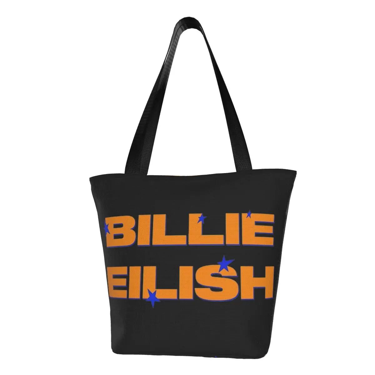 Trendy Unisex Billies Hit Me Hard And Soft Tour 2024 Shopping Bag With Zipper Opening Stuff Handbag