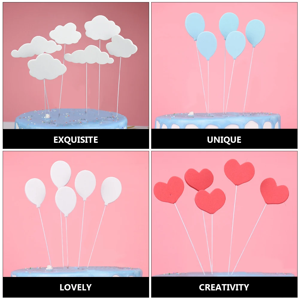 

20pcs Toppers Birthday Topper Cupcake Picks Decorative Topper Practical Toppers Cake Decoration Lightweight Portable For