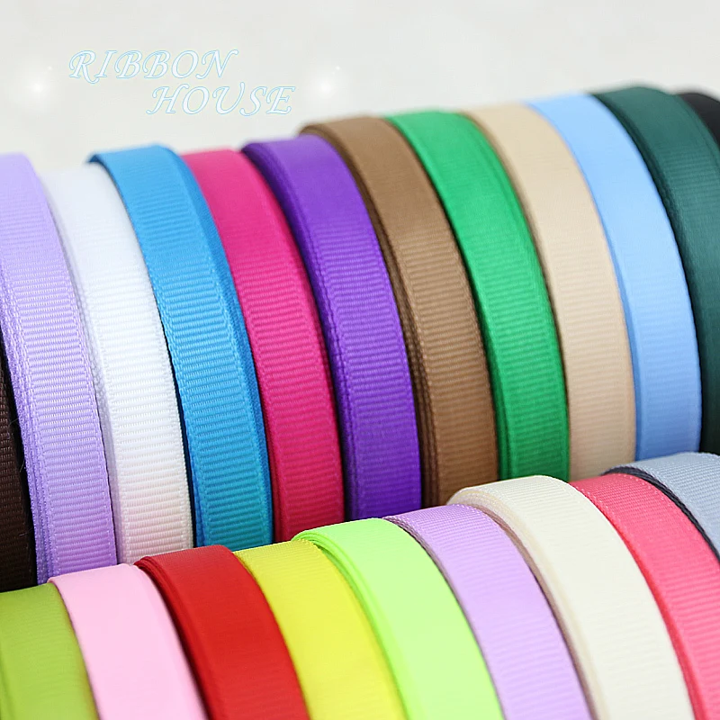 (10 meters/lot) Grosgrain Ribbon Wholesale gift wrap decoration Christmas ribbons lace (10/12/15/20/25/40/50MM)