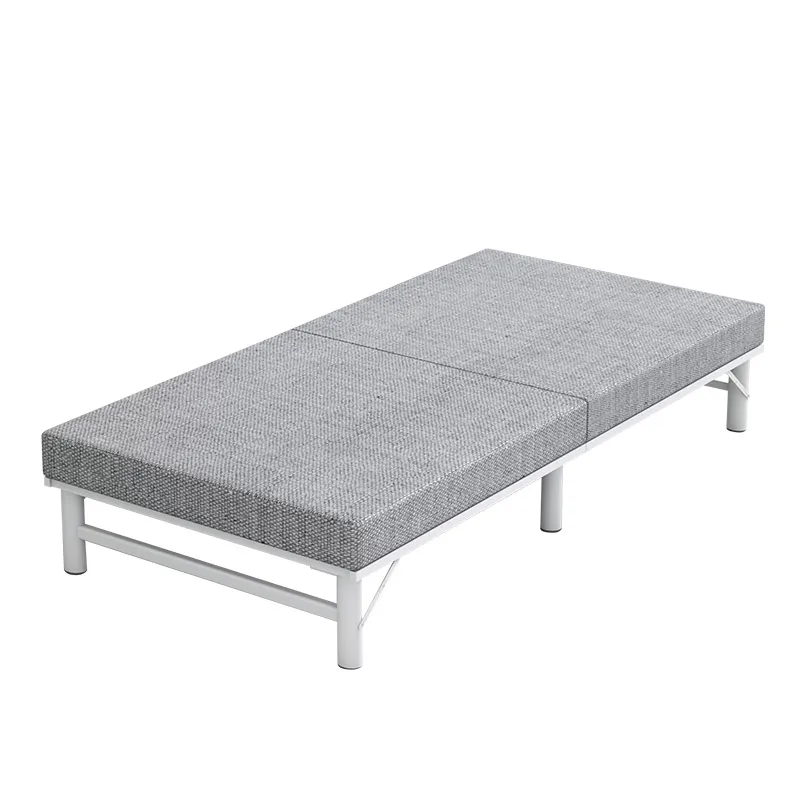 Fancy Upholstered Folding Bed Leg Support Reading Bedroom Modern Folding Bed Sleeping Lounge Letto Matrimoniale Furniture