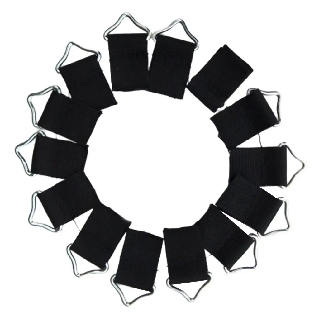 10x Steel Triangle Rings Buckle Loop Ring V-rings for Trampoline Mat Fix Bag