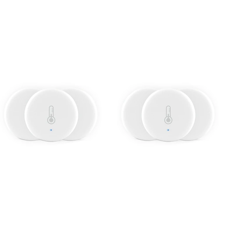6X Tuya Smart Zigbee 3.0 Smart Temperature And Humidity Sensor Battery Powered Security With Tuya Smart Life Alexa(B)