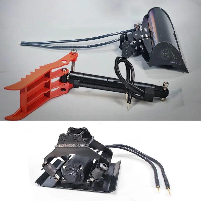 Pinza eléctrica de liberación rápida de Metal/cubo de trinchera/manipulación Mini herramientas de extensión de excavadora RC accesorios de coche JXmodel