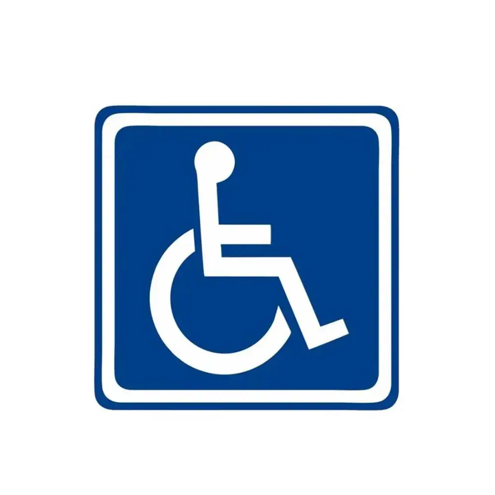 Car Sticker Fashion Disabled Sign Disability Mobility Parking Waterproof Sunscreen PVC Decal