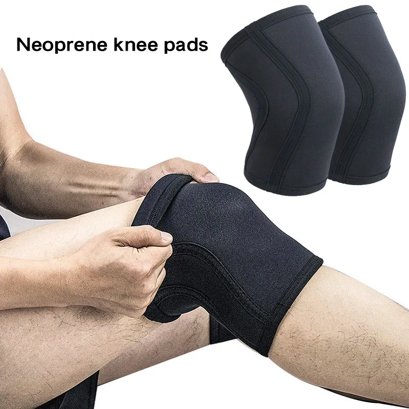 1 Pcs Squat 7mm Knee Sleeves Pad Support Men Women Gym Sports Compression Neoprene Knee Protector Sport Cross Fit Weightlifting