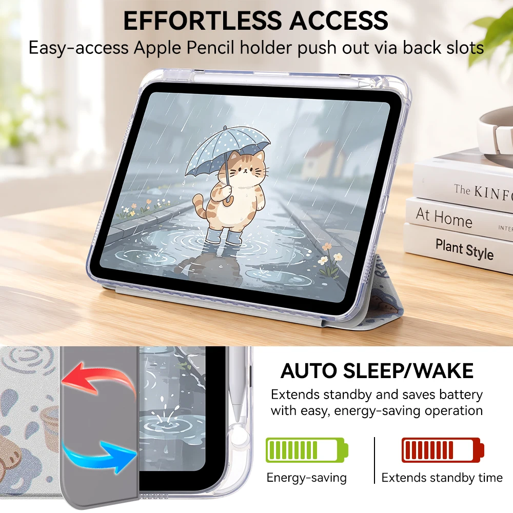 2026 For iPad Air 11 M3 M2 M4 Case For iPad 10th Generation 11th A16 Pro11 2018 Air 4 Air 5 Magnetic Case with Pen Holder 5