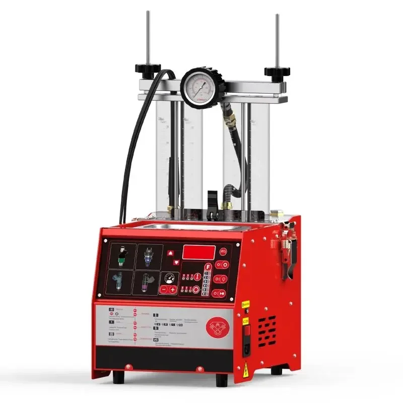 Ultrasonic cleaning resistance leakage injection flow test of the PU 4 cylinder injector cleaner