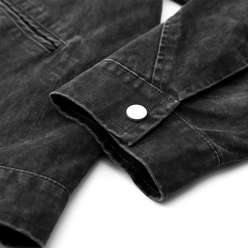 Veste en jean surdimensionnée pour hommes, ample, 100% coton, manteaux décontractés de haute qualité, mode Hip-Hop Rock Streetwear, vêtements d'extérieur confortables, automne