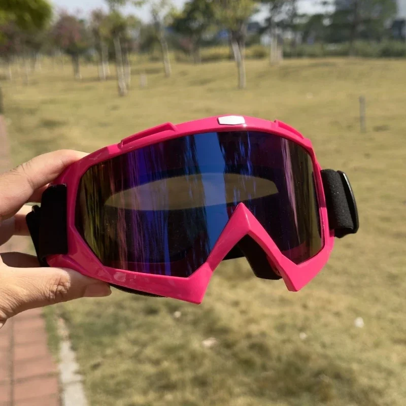 

Motorcycle Riding Goggles Motocross Glasses with Strap for Outdoor Sports Windproof Cross Country Racing Eyeglass Accessories