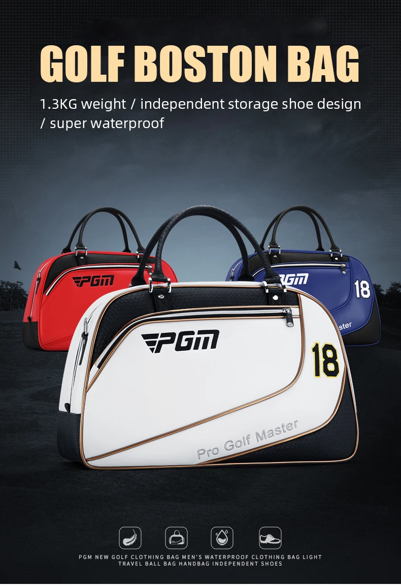 PGM YWB035 boston Golf Sport Carrier Bag Light Weight Waterproof Golf boston Bag view 6