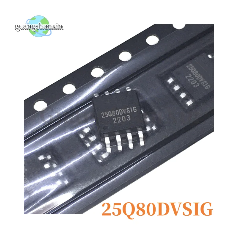 10Pcs W25Q80DVSIG W…