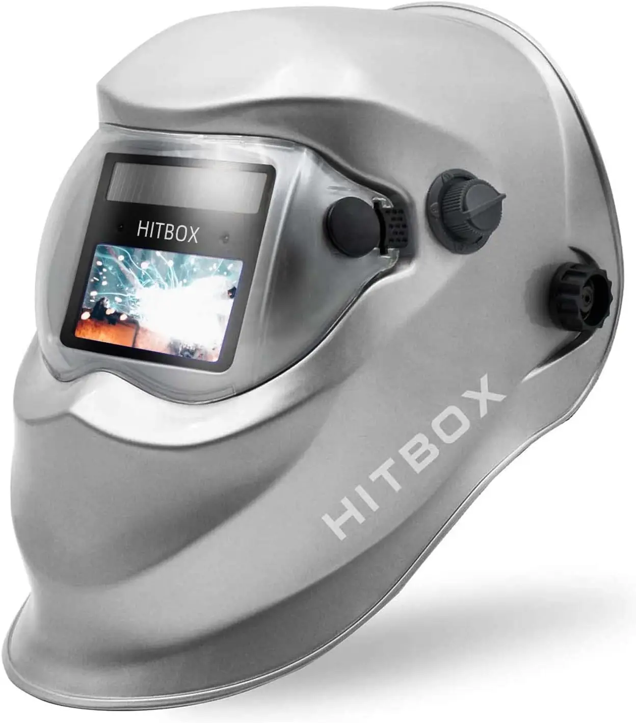 HITBOX-Casque de soudage solaire 62, capot assombrissant automatique avec plage d'ombre réglable pour coque TIG MIG, masque de soudeur plasma de meulage