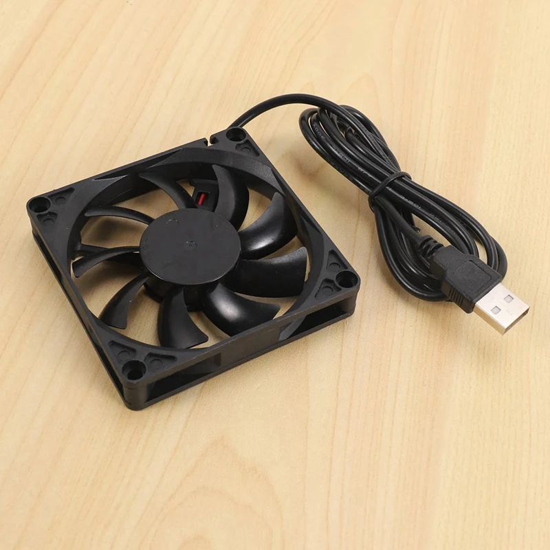 80Mm 5V USB Fan 80Mm 8Cm 8015 Brushless DC Cooling Fan PC Computer Router Case Fan Cooler 6Pcs