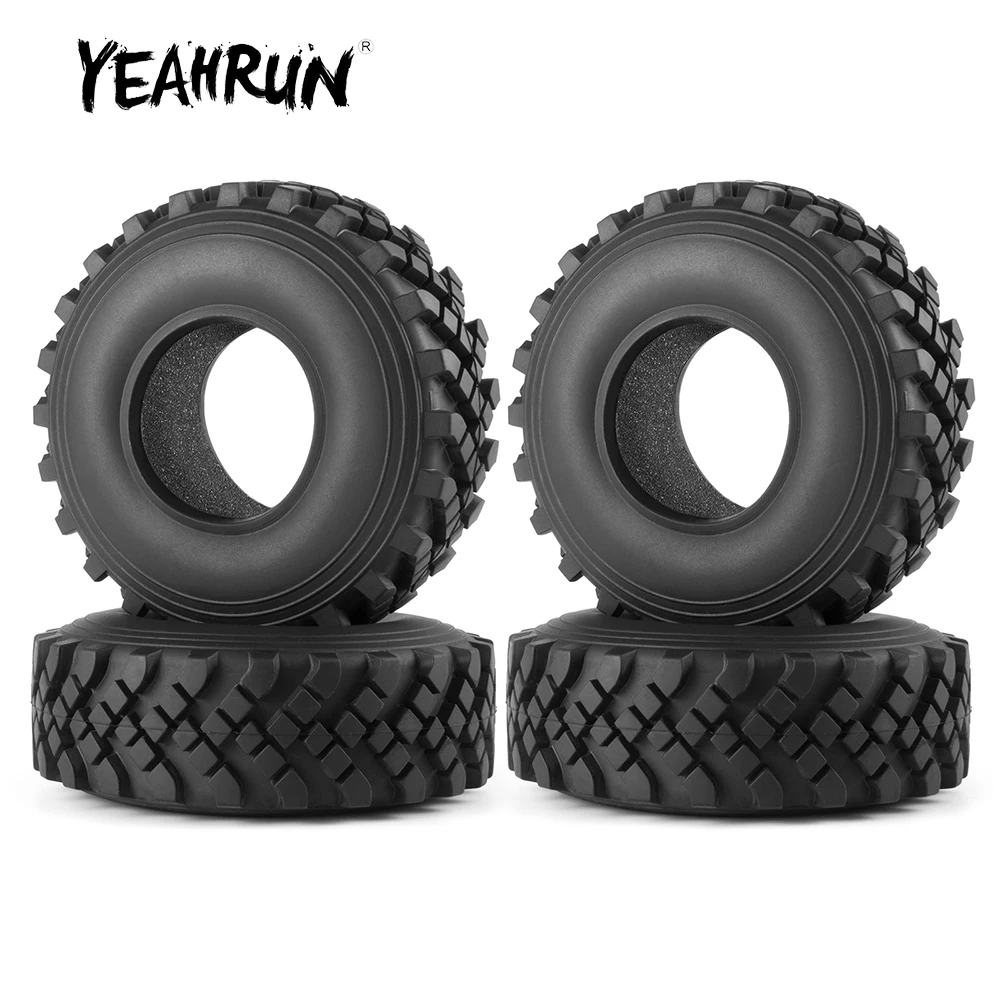 YEAHRUN 1/2/4Pcs OD 40mm gumowe opony do Axial Wraith 1:10 zdalnie sterowany samochód gąsienicowy 2. 2-calowe koła Beadlock