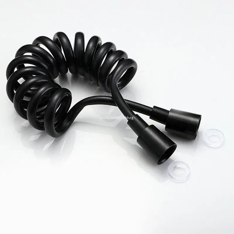 Telephone Line Plumbing Hose Spring Retractable Shower Hose Bathroom Accessories Dropship