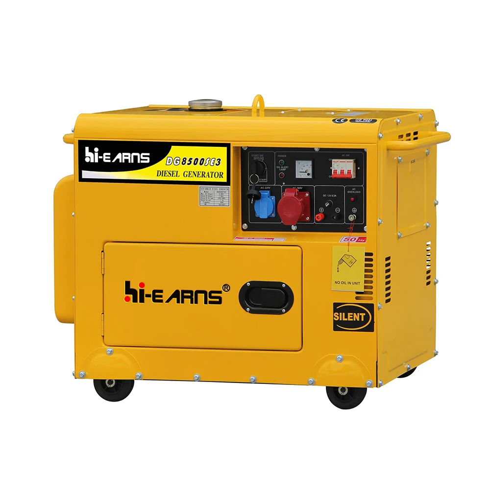 

Hot sale 6kva Soundproof/open type die·sel generator with cheapest price for export