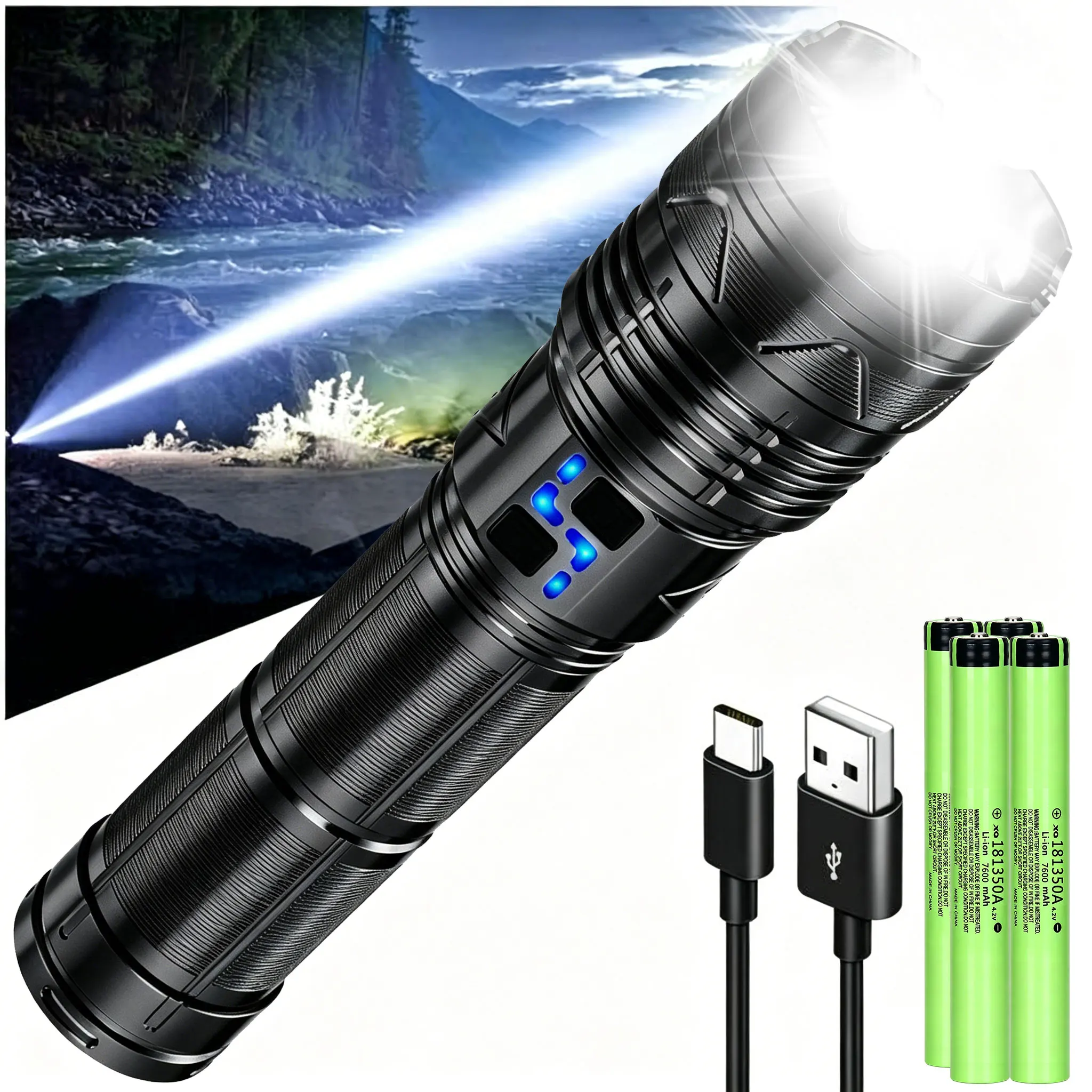 torce-led-ricaricabili-ultra-potenti-lampada-tattica-super-luminosa-per-avventure-all'aperto-pesca-e-campeggio