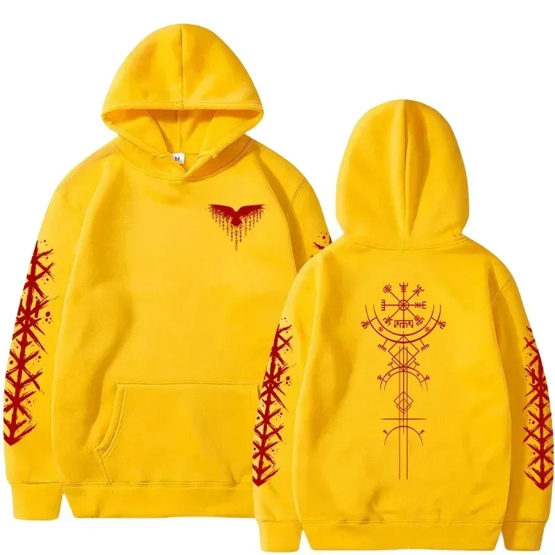 2025 ثلاثية الأبعاد مطبوعة فايكنغ رون نمط ملابس رياضية مريحة معطف غير رسمي في الهواء الطلق المنزل موضة Y2k الرجال هوديي #5