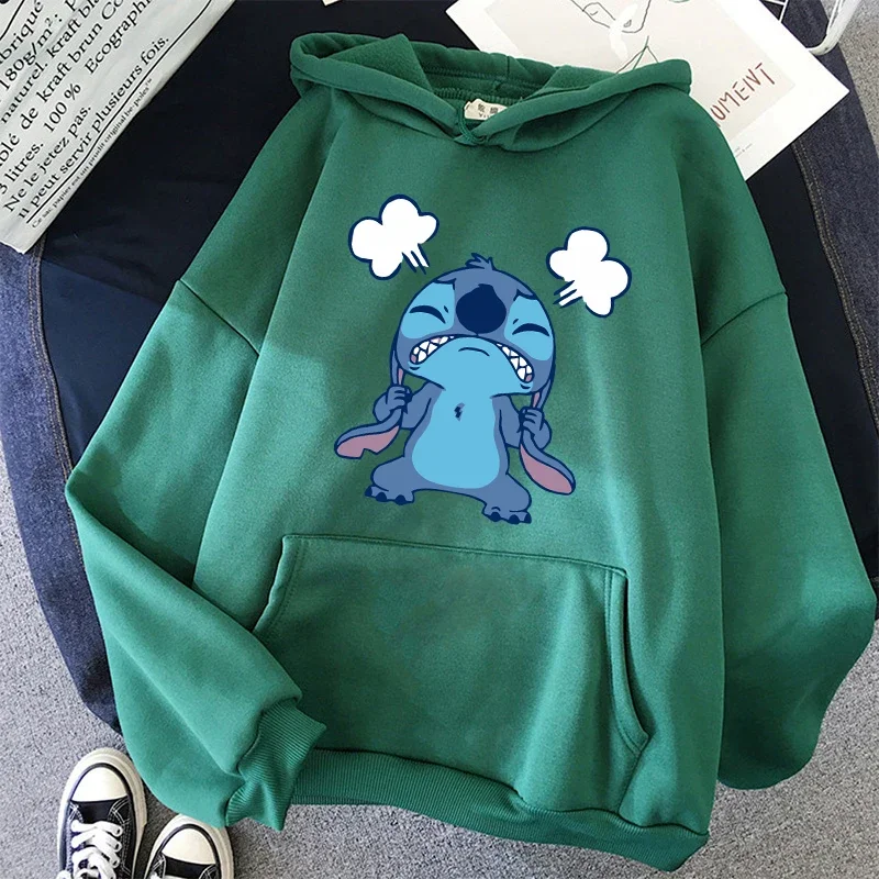 2000S Hoodie Disney Stitch Hoodies Harajuku Cute Anime Sweatshirt Manga Streetwear Unisex Sweatshirts