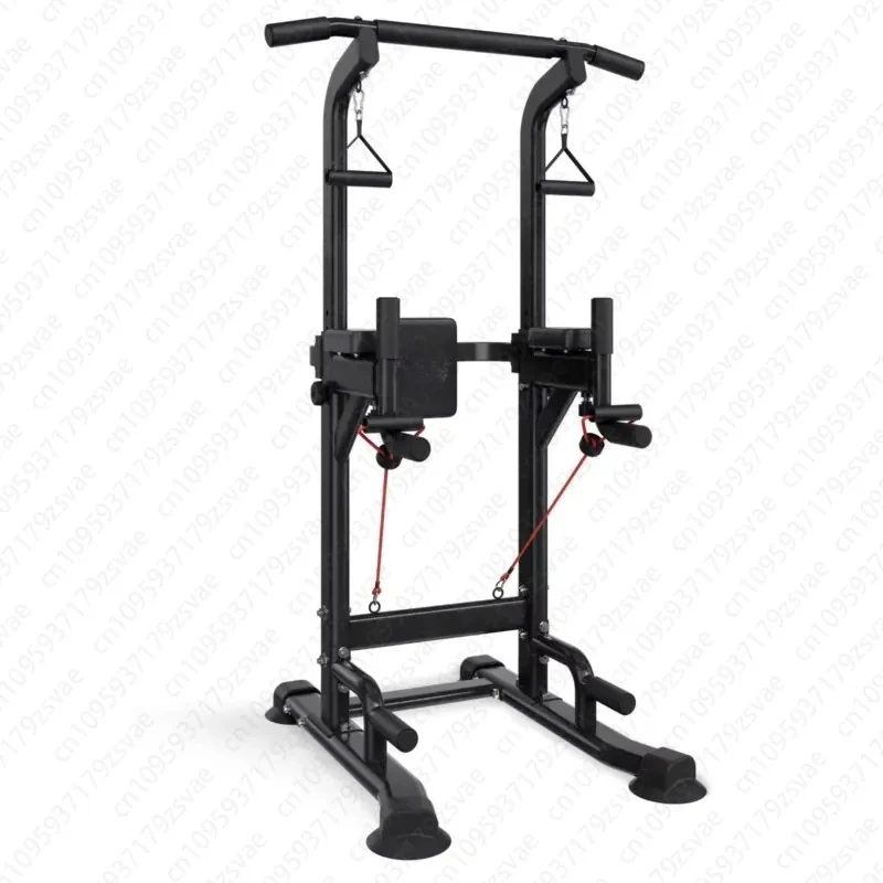 12-Stage Adjustable H-Pull-Up Rod 330-Pound Weightlifting Bench with Stabilizing Base and Backrest Pads