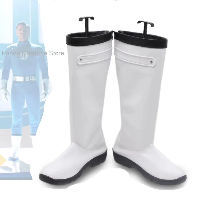 

Fantastic 4 Cosplay Shoes Boot Party Mister Fantastic Soft PU Leather Superhero Party Halloween Casual