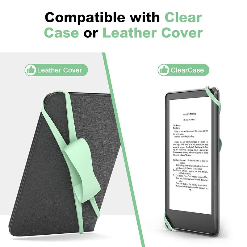 

Soft Silicone Hand Strap for Kindle Tablets Comfortable Lightweight Finger Grip Holder High Elasticity Straps for Kobo E-Book