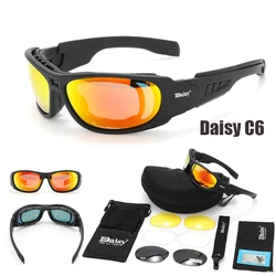 Daisy Tactical Polarized Glasses Military Goggles Army Sunglasses with 4 Lens Original Box Men Shooting Hiking Eyewear Gafas