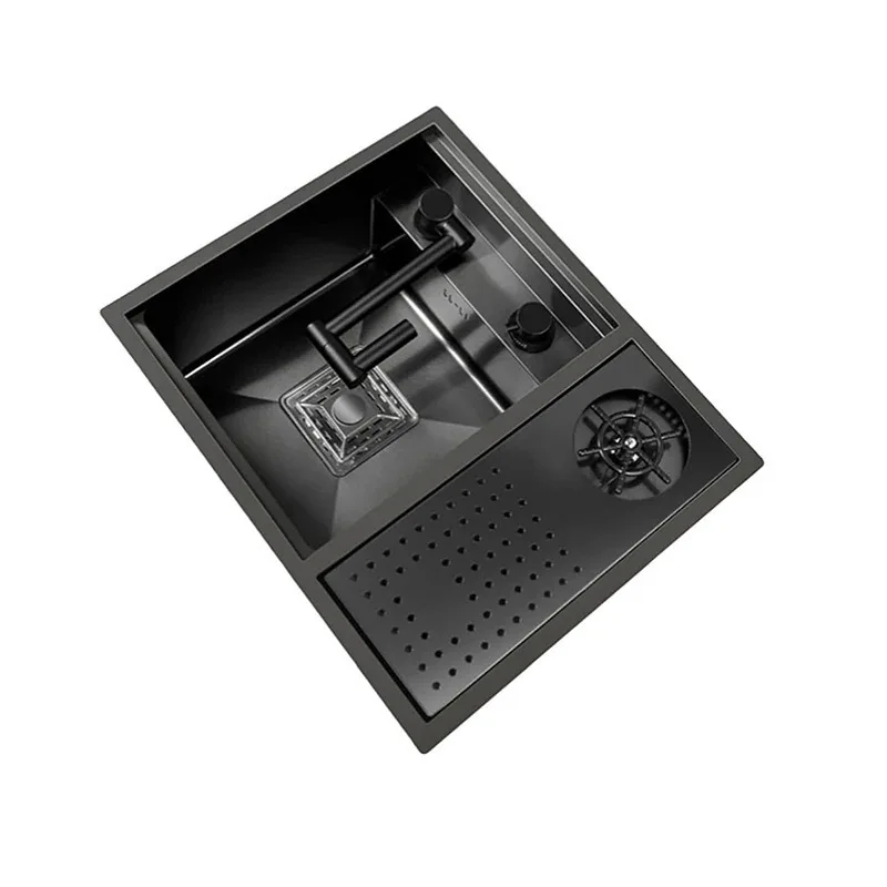 

Concealed, cup washer, sink, nano, stainless steel, vegetable basin