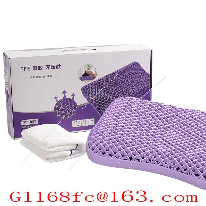 Pectin No Pressure Pillow Women's Student Youth Cervical Pillow Gel Pressure Relief Washable
