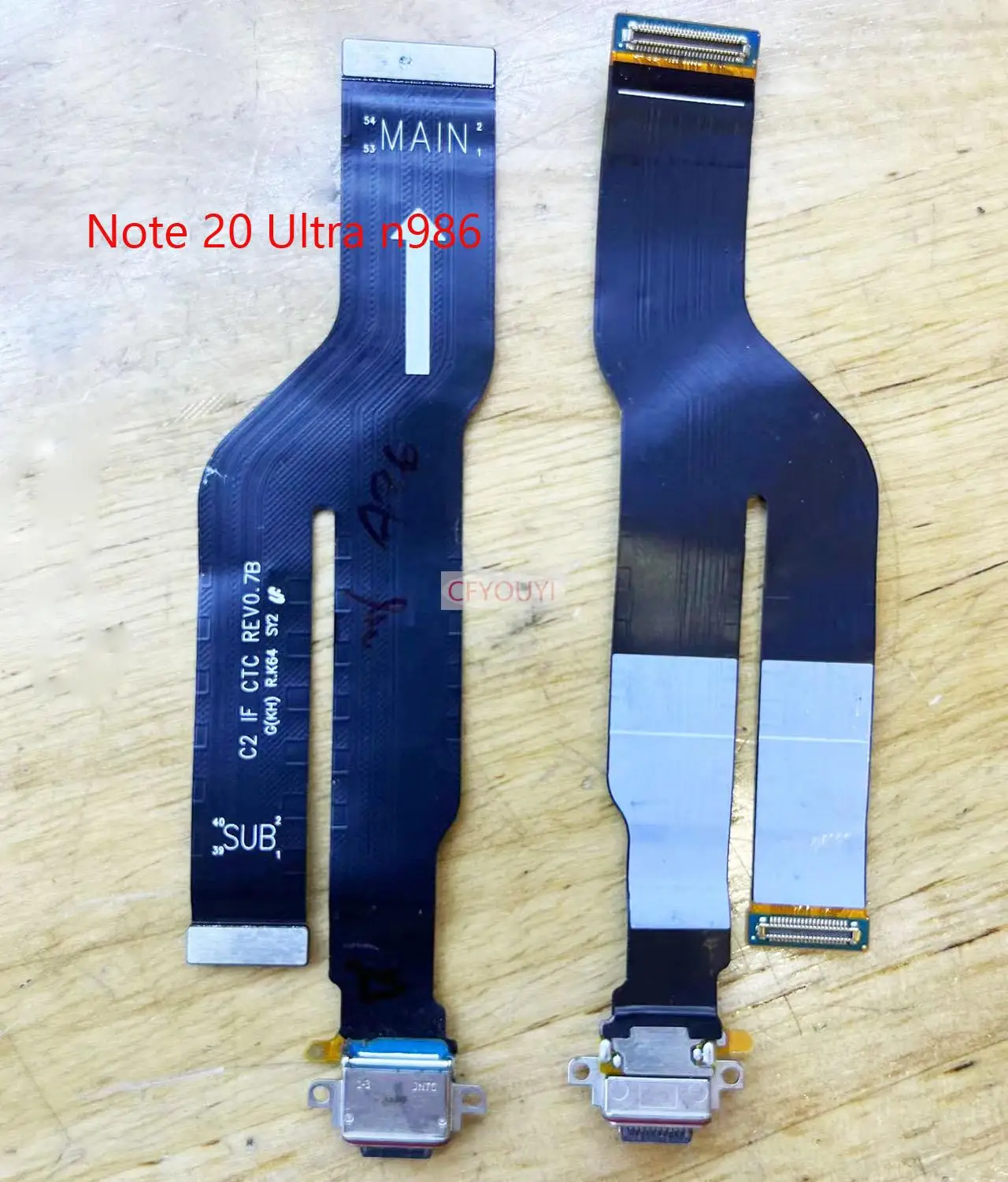 1pcs USB Charging Board Dock Port Flex Cable Replace Part For Samsung Galaxy Note 20 Note20 Ultra N981 N986