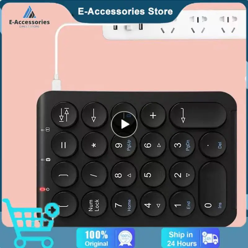 

Беспроводная цифровая клавиатура Прочные и надежные вогнутые колпачки для клавиш Улучшение эффективности Удобная и портативная Платность Перезаряжаемая