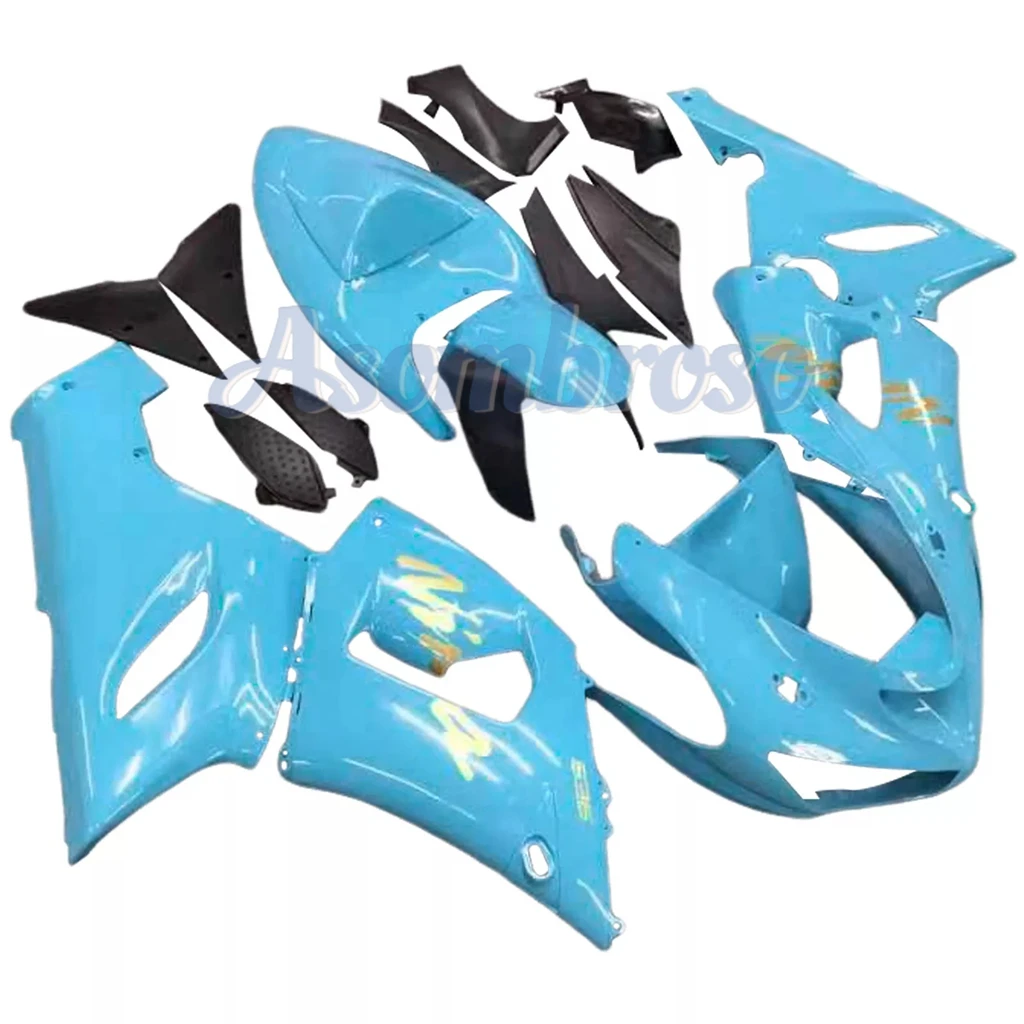 ABS Injection Molding Fairing Kit Fit for Ninja ZX6R 2005 2006 ZX636 ZX-6R ZX 6R 05 06 Motorcycle Blue Fairings Bodywork Set