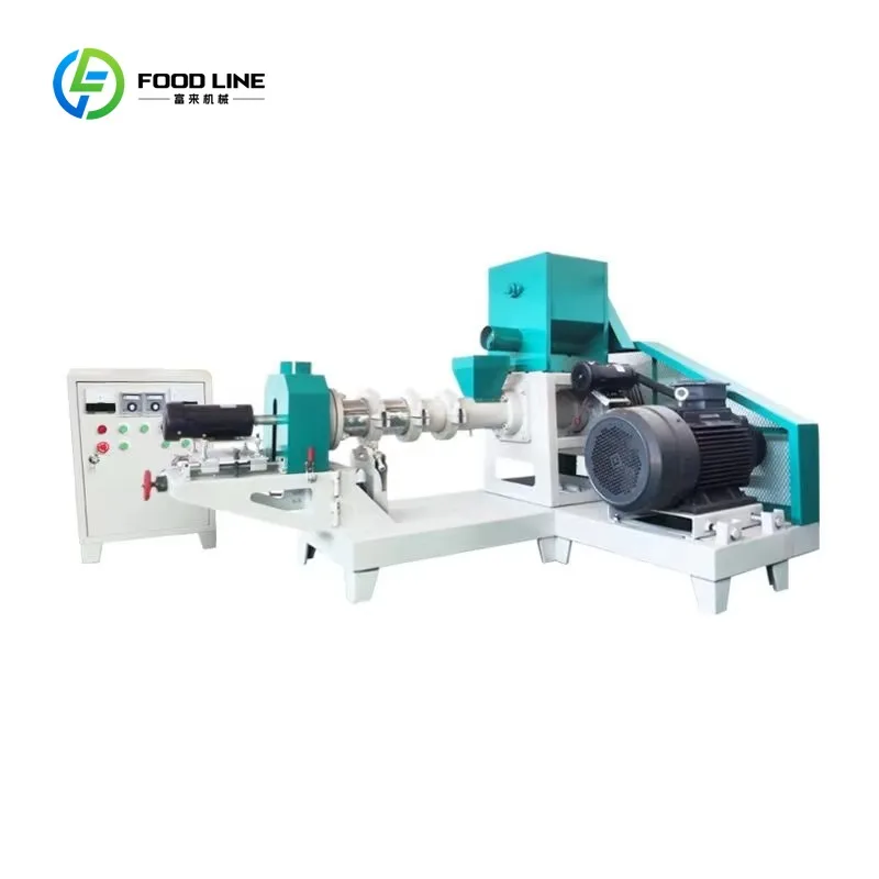 Customized 200-300kg/h Floating Fish Feed Extruder for Farm Use Custom Voltage