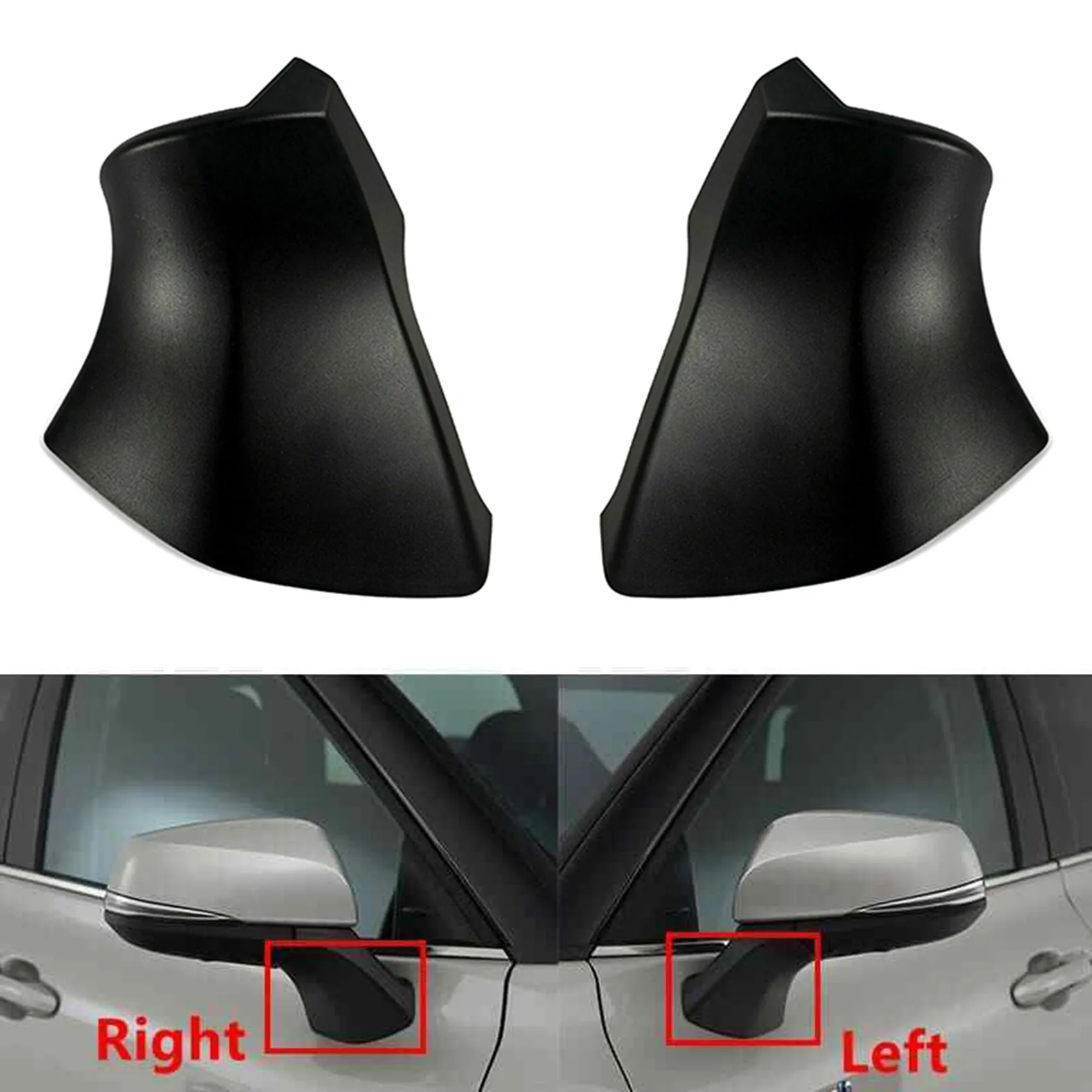 For 2020-2022 Rearview Mirror Triangle Base Cover 1 Pair(Left+Right)Car Accessories