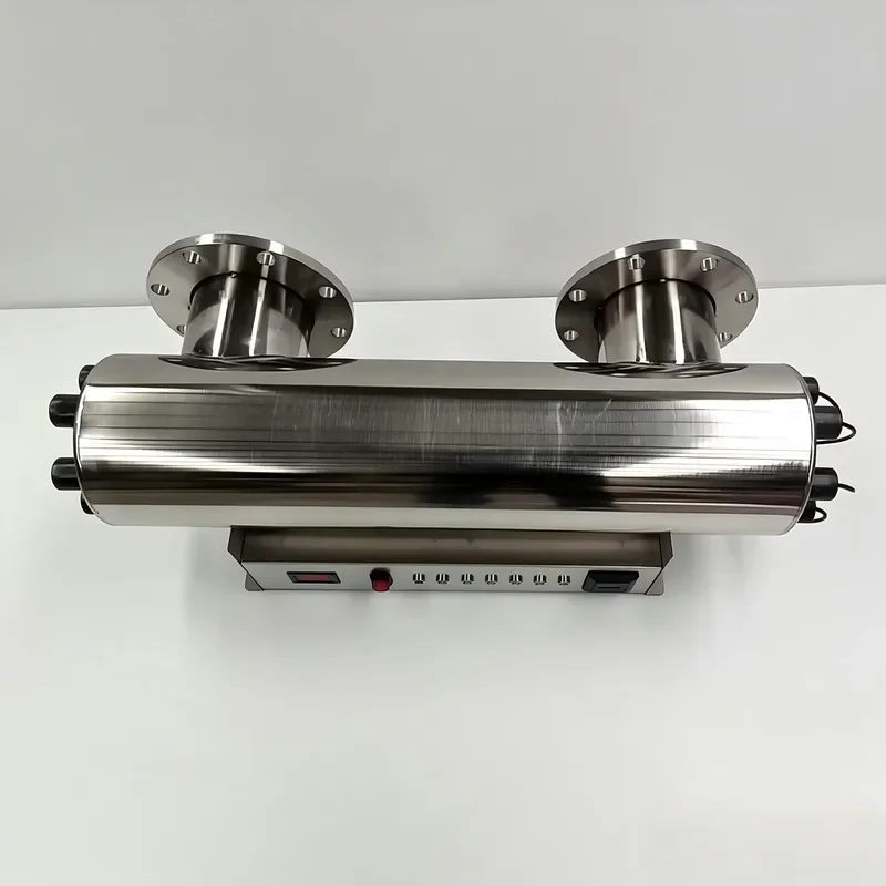 480W Industrial UV Water Disinfection System with DN100 Flange for 40m3/h RO Pure Water Treatment