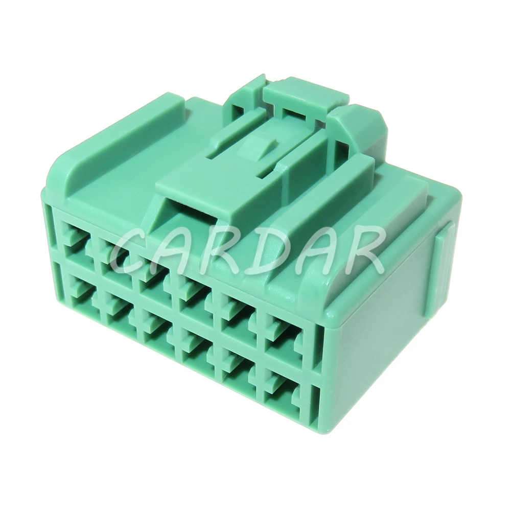 1 Set 12 Pin 2.8 Series Electrical Connector AC Assembly Auto Audio Wire Harness Socket Green Plastic Housing Unsealed Plug