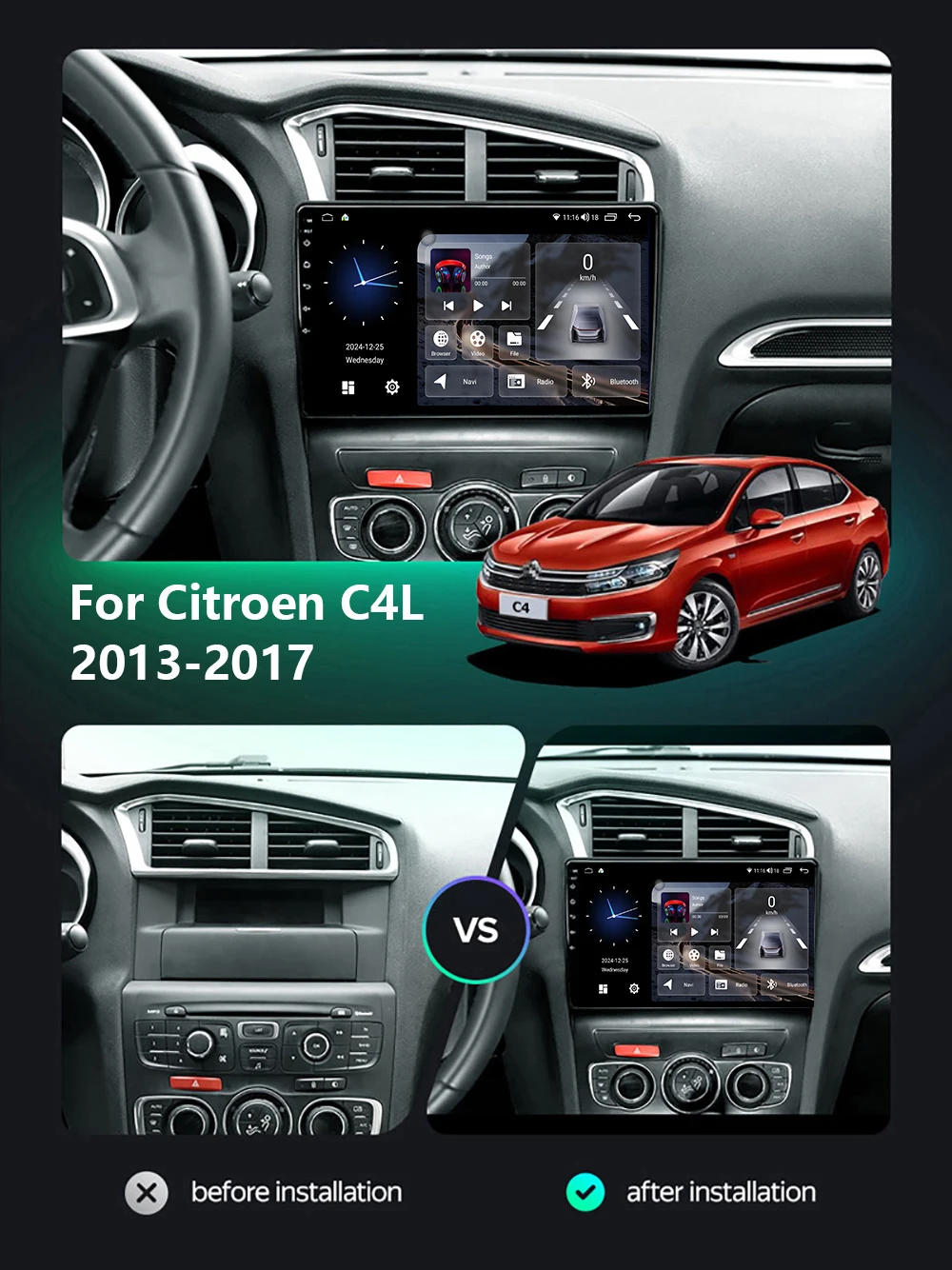 For Citroen C4 C4L …