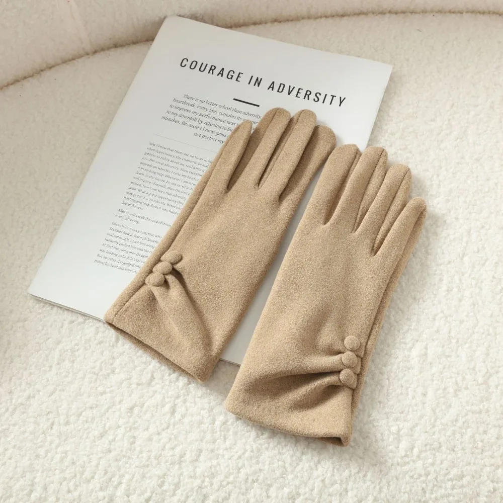 قفازات شتوية دافئة جديدة مقاومة للرياح ومضادة للبرد تعمل باللمس قفازات أنيقة للتزلج على الجليد للفتيات #1