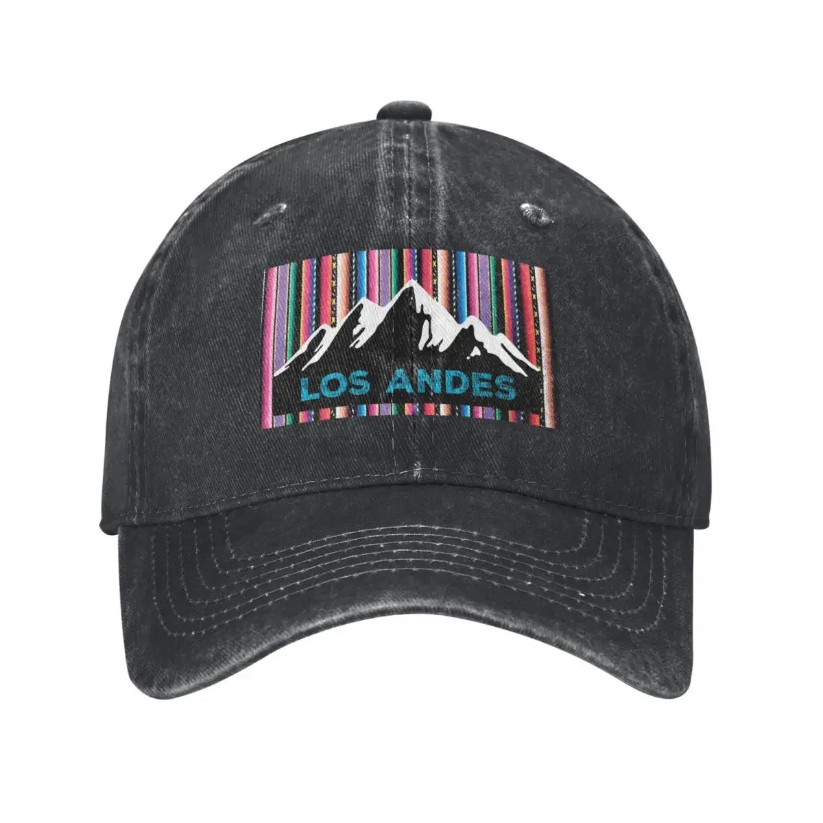 Los Andes mountains and colorful aguayo sky Baseball Cap tea Hat Luxury Brand Women Caps Men's