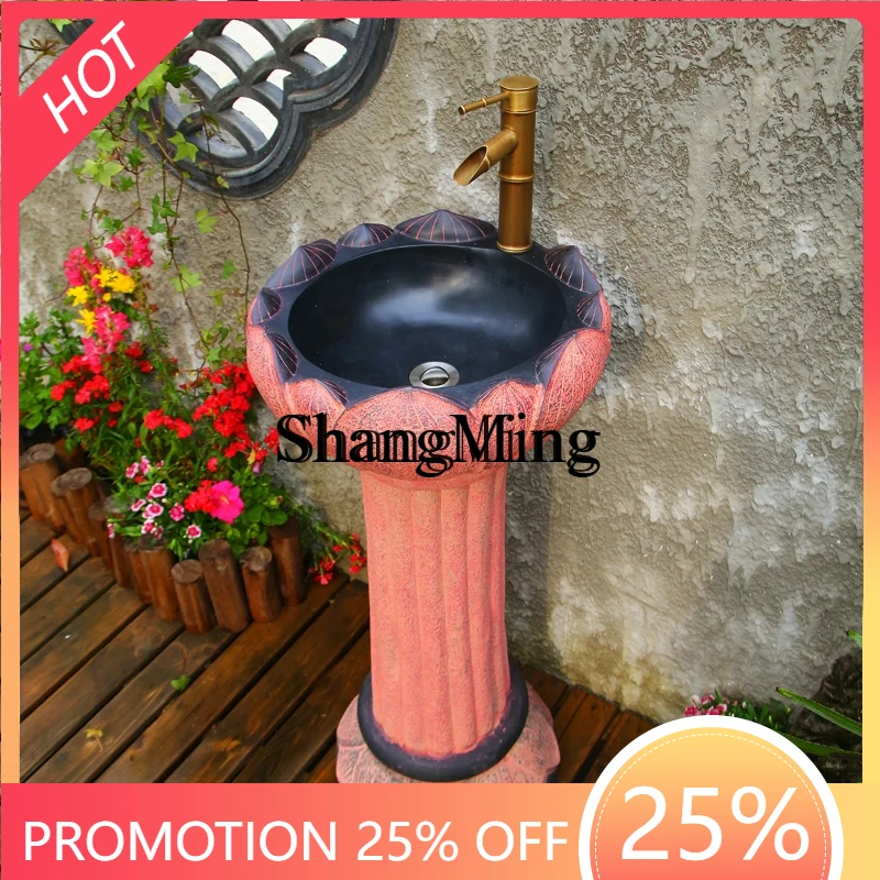 

SM home balcony sink cabinet leisure hotel courtyard handwashing creative washbasin toilet sink