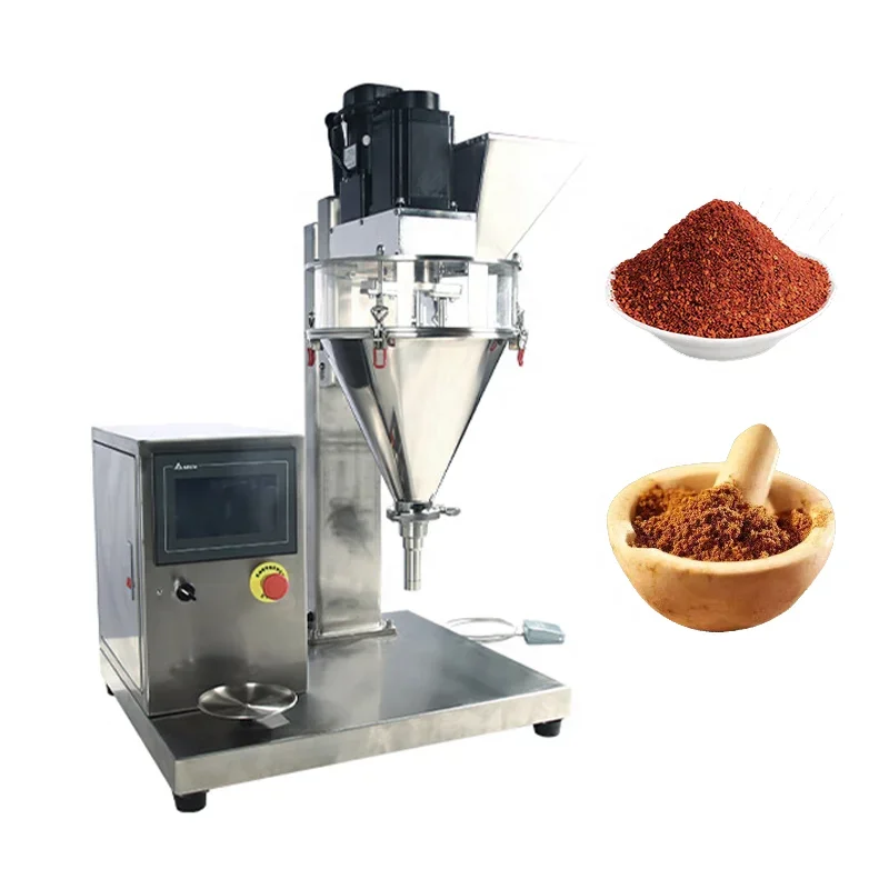 

semi automatic dry powder filling machine bottle bag milk chemical powder weighing dosing auger powder filling machine