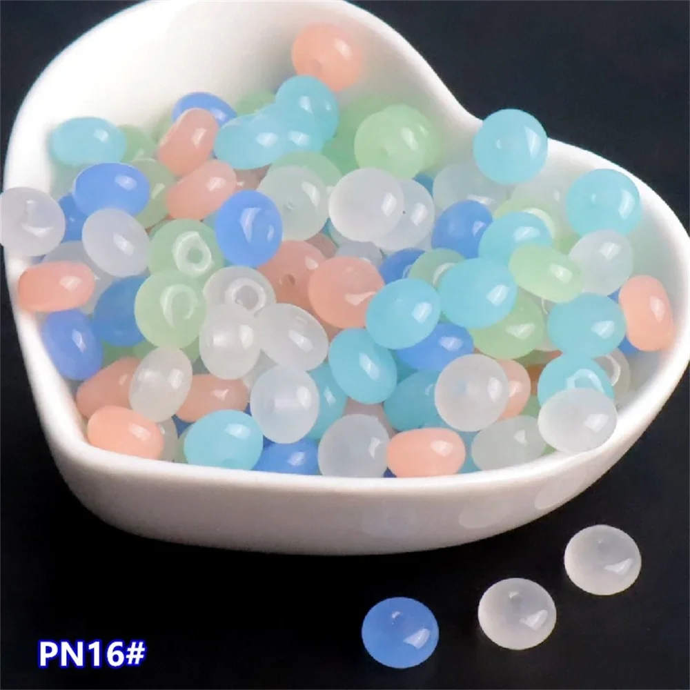 New 5x8mm Natural Color Non Fading Glass Abacus Beads, Safety Buckle, Donut, Glass Round Beads DIY Material
