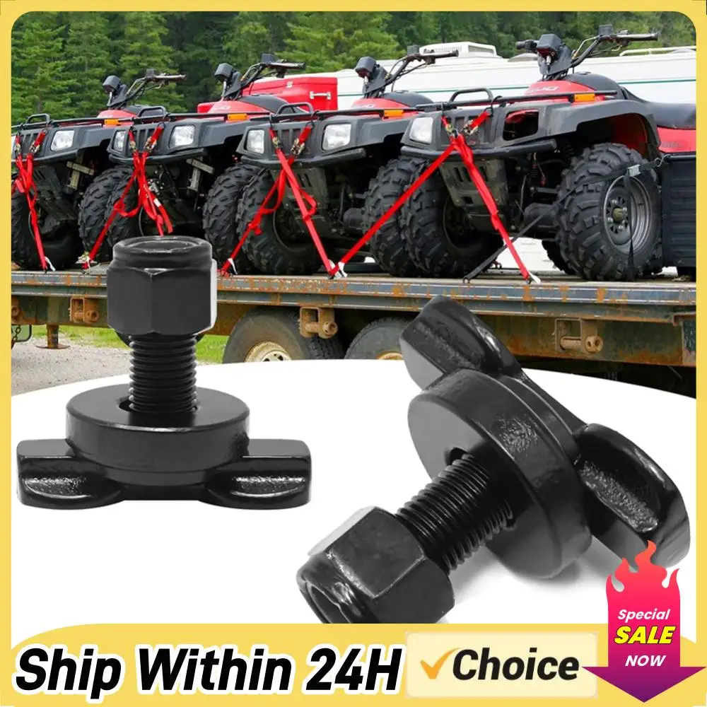 

8Pcs Threaded Stud Fitting Bearing 6000 LBS Heavy-Duty Bolt Down Anchor Points L Track Threaded Stud for Truck Bed Pickup RV ATV