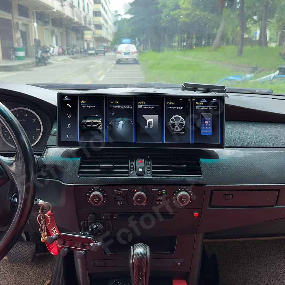 For BMW 5 Series E60/E61 2003-2010 14.9 inch Linux Carplay Multimedia Screen Auto Apple CarPlay GPS Navigation Unit Head