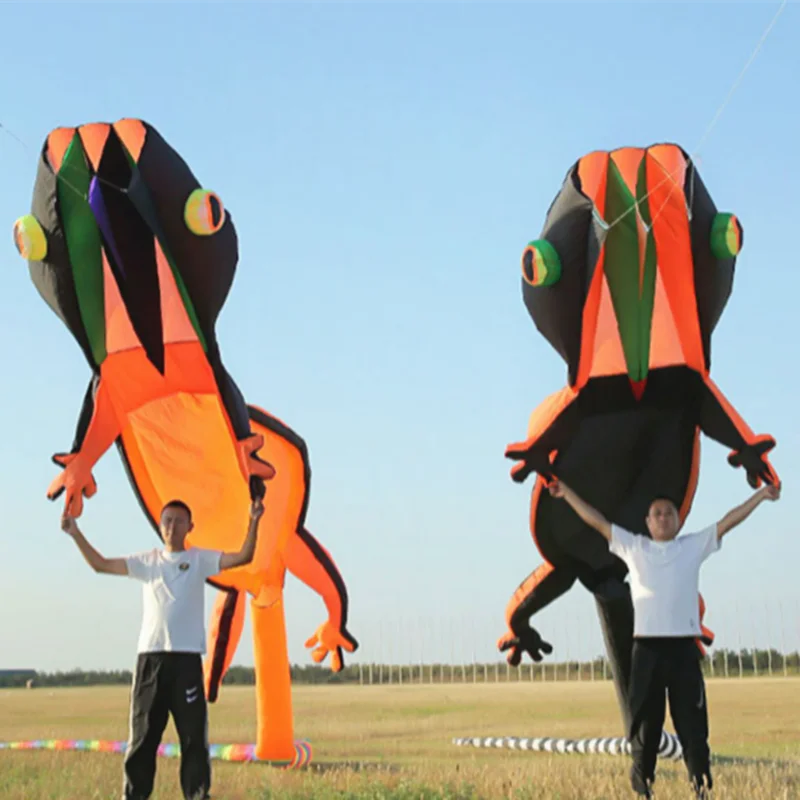 

free shipping 14m gecko kites flying professional wind kites soft kites parachute giant kites for adults kites reel kite surf