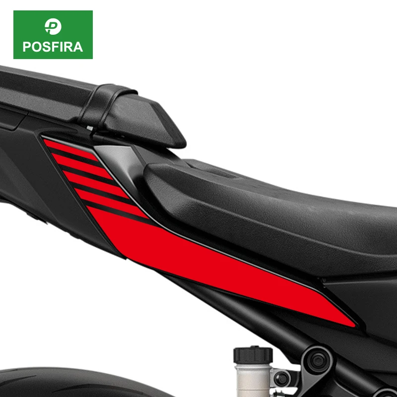 

POSFIRA Motorcycle Rear Seat Panel Sticker Vinyl Decals for Yamaha MT 07 MT07 MT-07 2025 Motorbike Decoration Accessories
