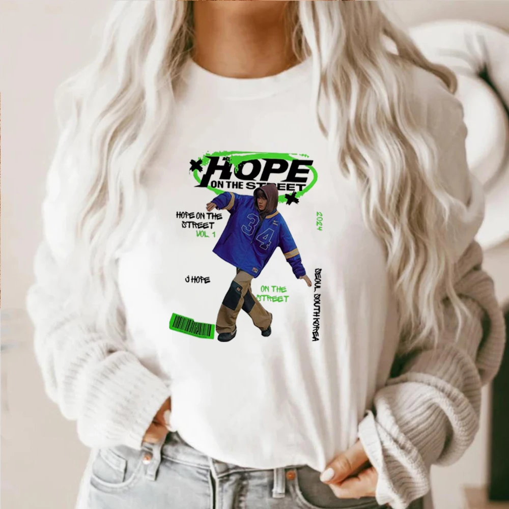 Hope On The Street Shirt Kpop J-hope summer shirt Jhope New Album T-Shirt Jung Hoseok short sleeve Kpop Army tee Kpop Fan gift