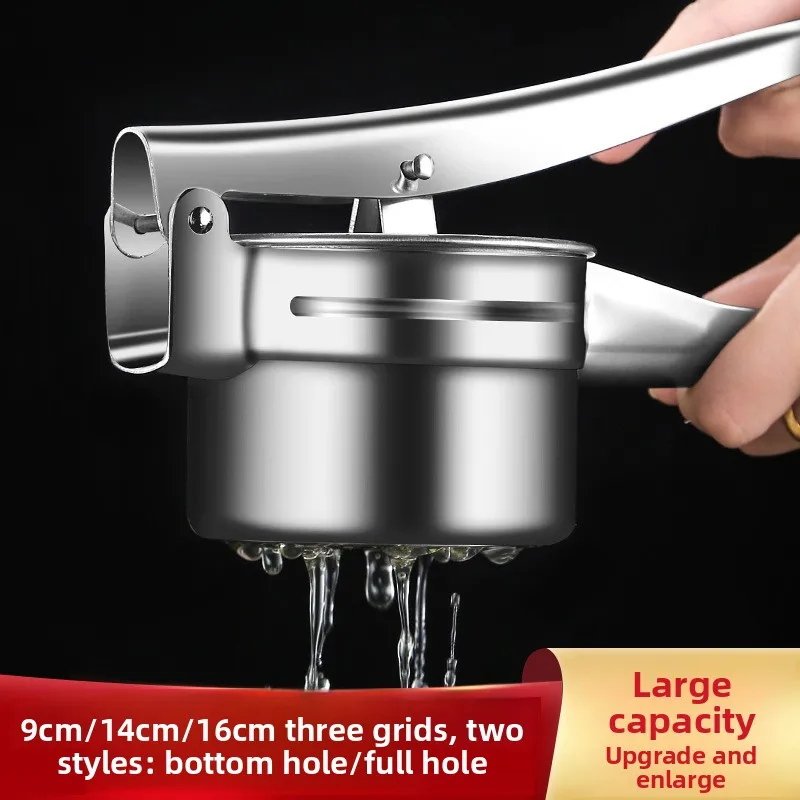 

Stainless steel kitchen vegetable filling dehydrator,potato press,manual juicer,water extruder,puree press, garlic grinder,press